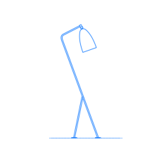 Furniture Floor Lamps Grasshopper Floor Lamp Outline Svg Vector, Free Vectors File